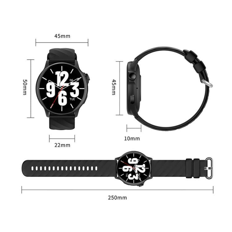 Yesido IO29 Waterproof Smart BT Watch, 1.39 inch Screen, Support BT Call / Heart Rate, IO29