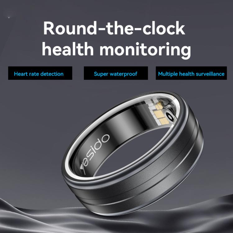 Yesido IO32 Health Monitor Smart Ring, Support Body Temperature / Heart Rate / Blood Pressure / Female Physiological Reminder, 57mm Inner Circumference, 60mm Inner Circumference, 63mm Inner Circumference, 65mm Inner Circumference, 68mm Inner Circumference