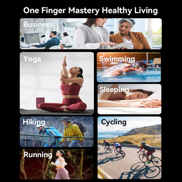 Yesido IO32 Health Monitor Smart Ring, Support Body Temperature / Heart Rate / Blood Pressure / Female Physiological Reminder, 57mm Inner Circumference, 60mm Inner Circumference, 63mm Inner Circumference, 65mm Inner Circumference, 68mm Inner Circumference