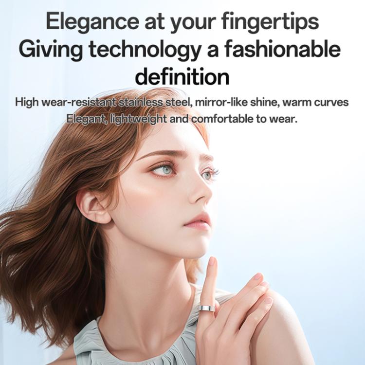 Yesido IO33 Health Monitor Smart Ring, Support Body Temperature / Heart Rate / Blood Pressure / Female Physiological Reminder, 57mm Inner Circumference, 60mm Inner Circumference, 63mm Inner Circumference, 65mm Inner Circumference, 68mm Inner Circumference