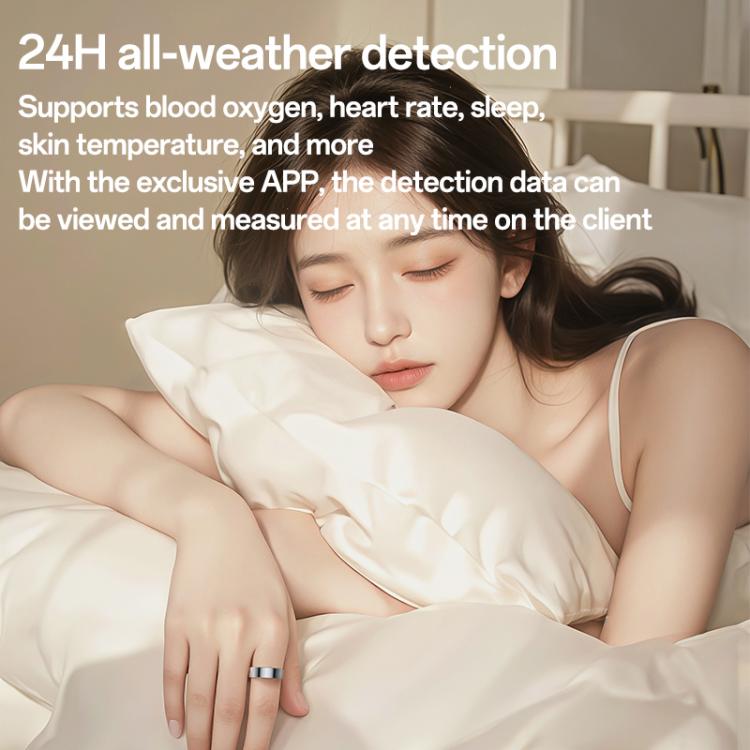 Yesido IO33 Health Monitor Smart Ring, Support Body Temperature / Heart Rate / Blood Pressure / Female Physiological Reminder, 57mm Inner Circumference, 60mm Inner Circumference, 63mm Inner Circumference, 65mm Inner Circumference, 68mm Inner Circumference