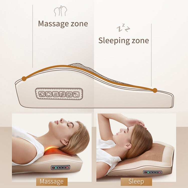 Multifunctional Mini Massage Pillow Neck and Shoulder Cervical Massager, AU Plug, US Plug, UK Plug