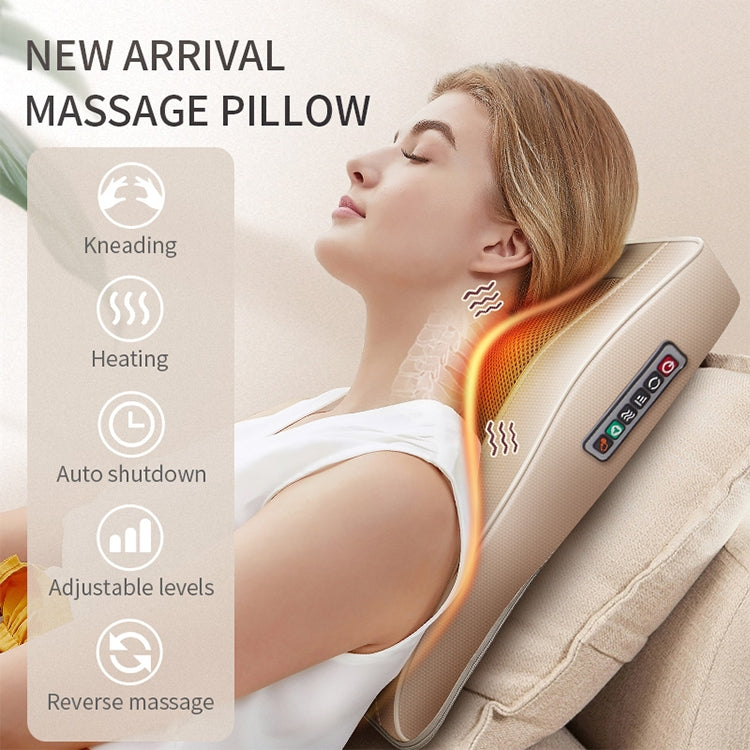 Multifunctional Mini Massage Pillow Neck and Shoulder Cervical Massager, AU Plug, US Plug, UK Plug