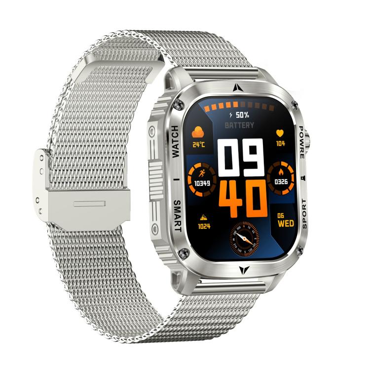 AK80 BT Call Smart Watch, Support Blood Oxygen / Blood Pressure / Heart Rate / Sports Health Monitoring Fitness Tracker
