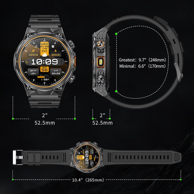 AK81 BT Call Smart Watch, Support Blood Pressure / Heart Rate / Sports Health Monitoring Fitness Tracker