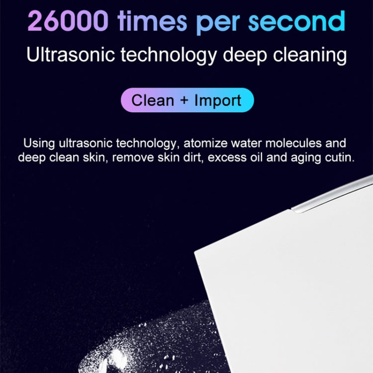 YJK028 3.7V 250mAh Second Generation Ultrasonic Ion Cleansing Instrument, JK028(White)