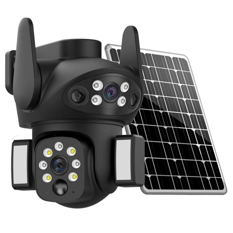 X7 2MP Multi-lens Panoramic Solar Surveillance PTZ Dome Camera, X7 Southeast Asia 4G