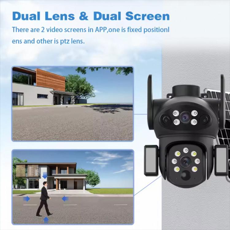 X7 2MP Multi-lens Panoramic Solar Surveillance PTZ Dome Camera, X7 Southeast Asia 4G