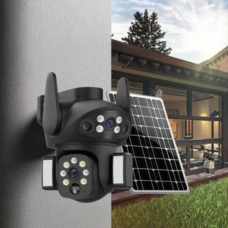X7 2MP Multi-lens Panoramic Solar Surveillance PTZ Dome Camera, X7 Southeast Asia 4G