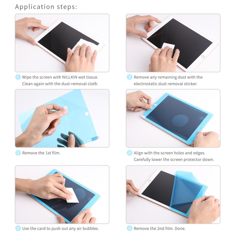 0.19mm AG Paper-like Screen Protector, For iPad 9.7 2018 & 2017, For iPad Air (2019) & Pro 10.5 inch