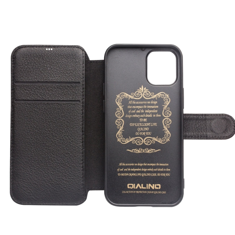QIALINO Business Magnetic Horizontal Flip Leather Case with Card Slots & Wallet, For iPhone 12 mini, For iPhone 12 / 12 Pro, For iPhone 12 Pro Max