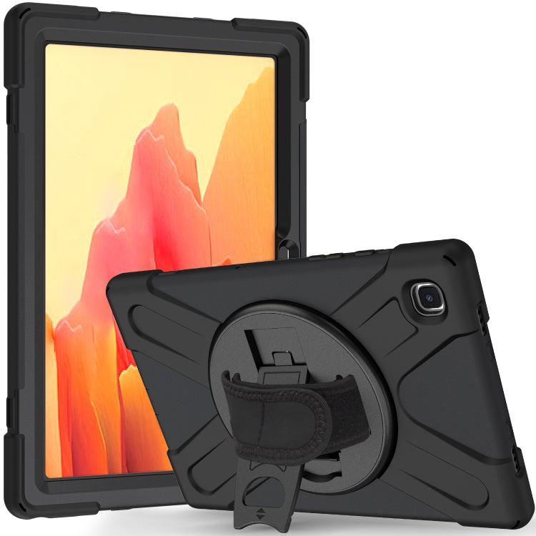 360 Degree Rotation PC + Silicone Protective Case with Holder & Hand-strap, For Samsung Galaxy Tab A7 (2020) T500/T505, For iPad Air 2022 / 2020 10.9