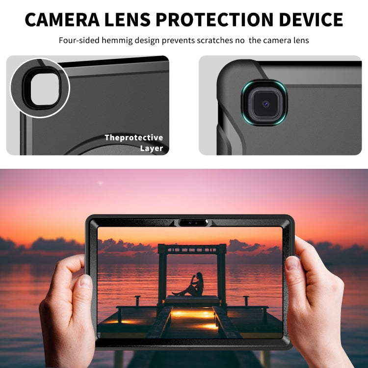 360 Degree Rotation PC + TPU Protective Case with Holder & Hand-strap & Pen Slot, For Samsung Galaxy Tab A7 (2020) T500/T505, For iPad Air 2022 / 2020 10.9, For iPad Air 2022 / 2020