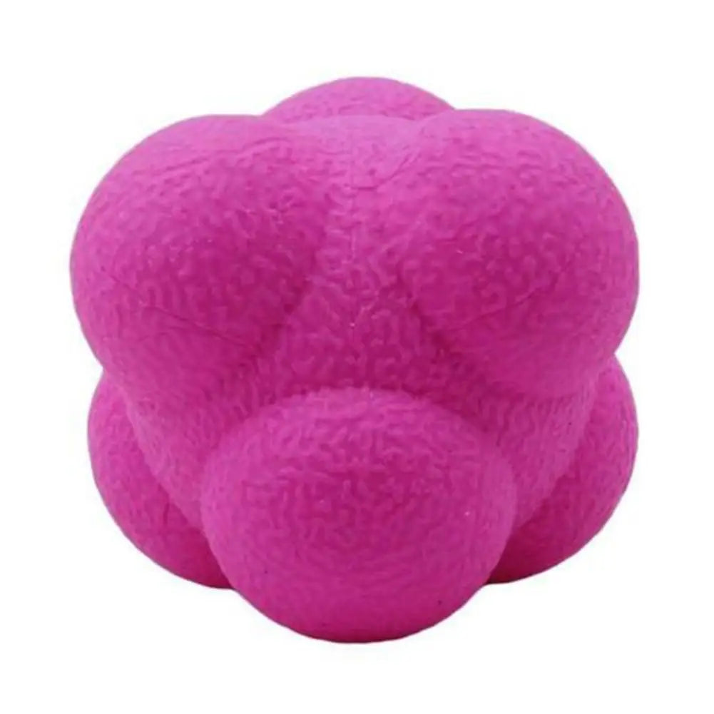 Hexagonal Reaction Ball Speed Agility Training Silicone Ball Coordination Reflex Sports Fitness Training Ball for Child Adult