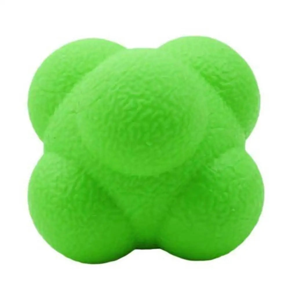Hexagonal Reaction Ball Speed Agility Training Silicone Ball Coordination Reflex Sports Fitness Training Ball for Child Adult