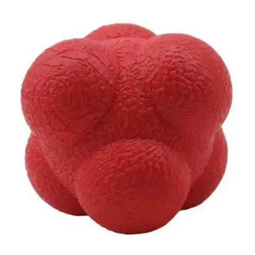 Hexagonal Reaction Ball Speed Agility Training Silicone Ball Coordination Reflex Sports Fitness Training Ball for Child Adult
