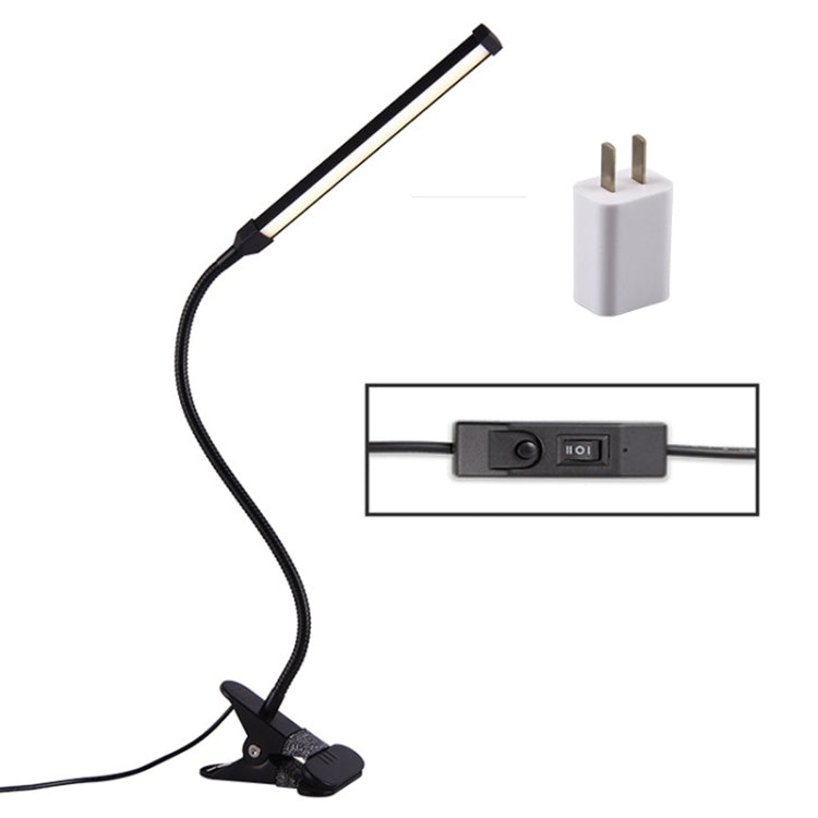 LED Desk Lamp 8W Folding Adjustable Eye Protection Table Lamp, USB Plug-in Version + Power Plug, USB Plug-in Version + Power Plug(Black), USB Plug-in Version + Power Plug(White)
