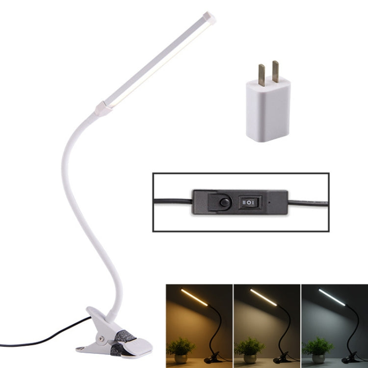 LED Desk Lamp 8W Folding Adjustable Eye Protection Table Lamp, USB Plug-in Version + Power Plug, USB Plug-in Version + Power Plug(Black), USB Plug-in Version + Power Plug(White)