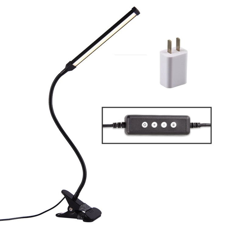 LED Desk Lamp 8W Folding Adjustable USB Charging Eye Protection Table Lamp, USB Charge Version + Power Plug, USB Charge Version + Power Plug(Black), USB Charge Version + Power Plug(White)