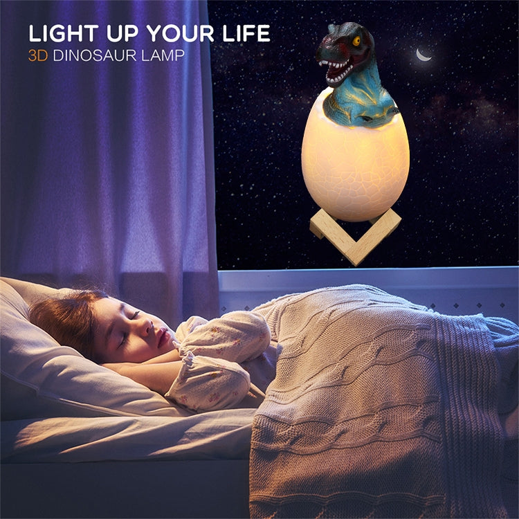 Tyrannosaurus Shape Creative Touch 3D Decorative Night Light, 3-color Patting Version, Tyrannosaurus