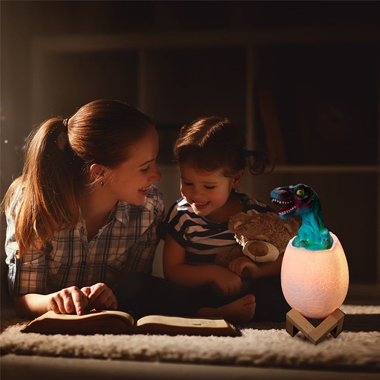 Tyrannosaurus Shape Creative Touch 3D Decorative Night Light, 3-color Patting Version, Tyrannosaurus