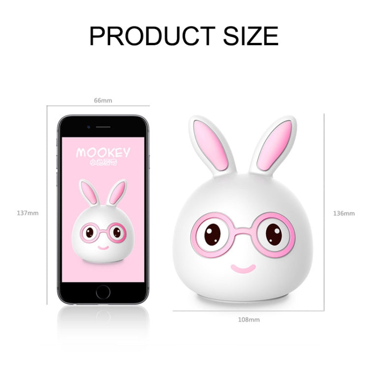 Creative USB Charging LED Decoration Lamp Novelty Gift , Smile Pink Rabbit/USB Charging, Smile Blue Rabbit/USB Charging, Happy Pink Rabbit/USB Charging, Happy Blue Rabbit/USB Charging