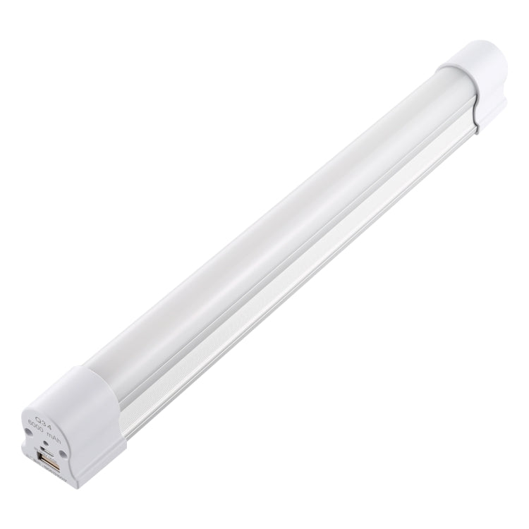 Q34 34cm White + Red USB LED Strip Light Portable 5V 650mA 5500-6500K with Switch, 34cm