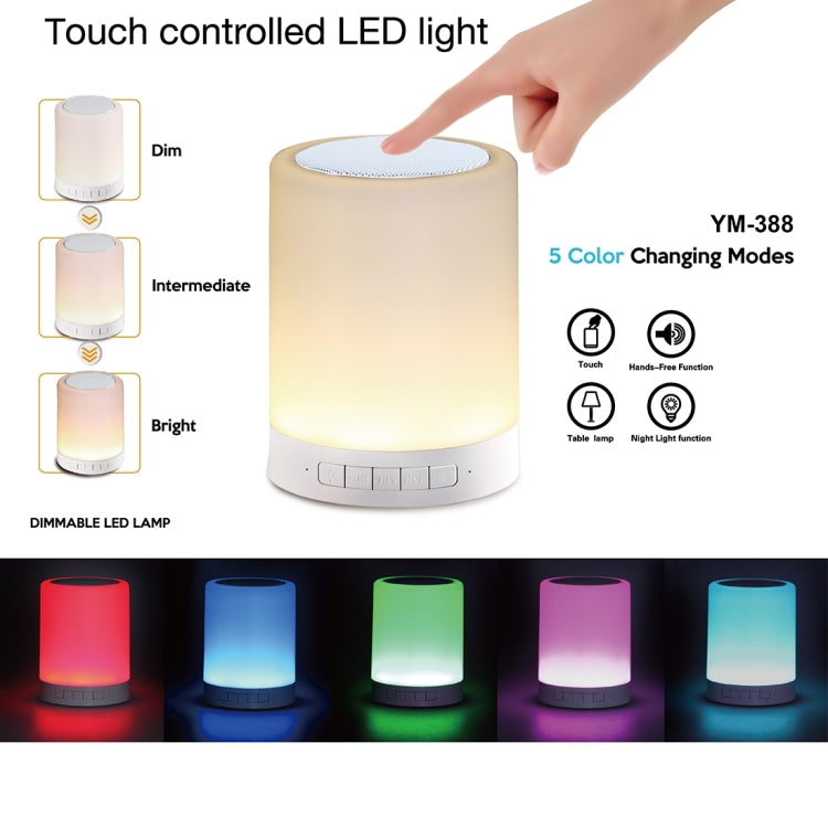 with LED Light & Handle, Support AUX IN & Hands-free Answer & TF Card, 388