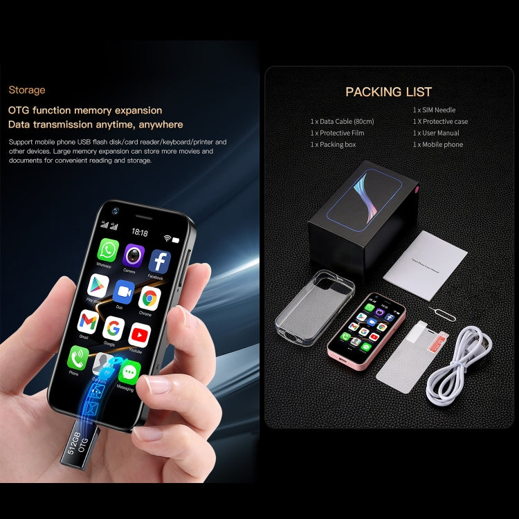 SOYES XS12 Pro, 4GB+32GB, 3.0 inch Android 10.0 MTK6750 Octa Core, Bluetooth, WiFi, FM, OTG, Network: 4G, Dual SIM, Support Google Play, 4GB+32GB
