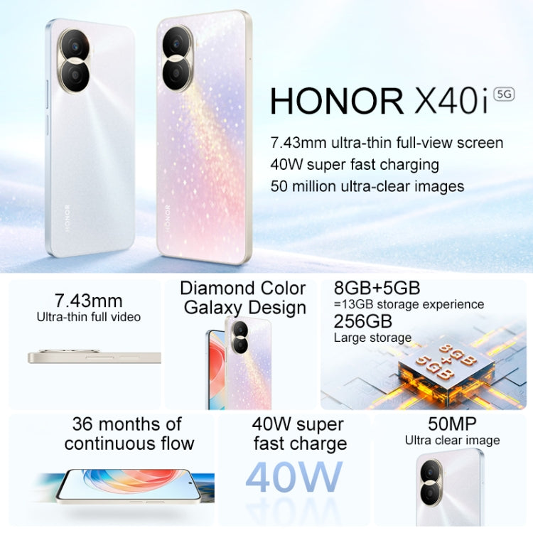 Dual Back Cameras, Side Fingerprint Identification, 4000mAh Battery, 6.7 inch Magic UI 6.1 / Android 12 Dimensity 700 Octa Core up to 2.2GHz, Network: 5G, OTG, Not Support Google Play, 8GB+128GB