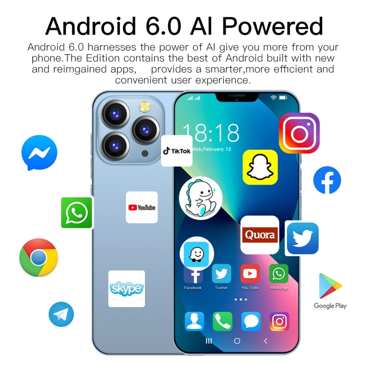 Face Identification, Android 6.0 Spreadtrum 7731G Quad Core, Network: 3G, Dual SIM, with 64GB TF Card, 2GB+8GB