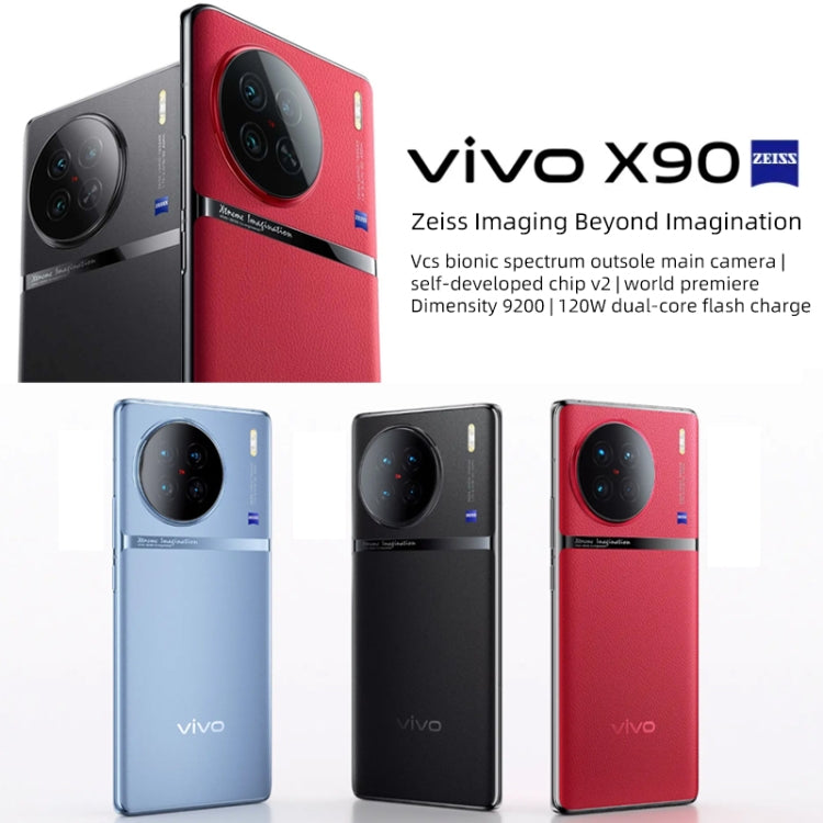 Triple Back Cameras, Screen Fingerprint Identification / Face ID, 4810mAh Battery, 6.78 inch Android 13.0 OriginOS 3 MediaTek Dimensity 9200 Octa Core up to 3.05GHz, NFC, OTG, Network: 5G, Support Google Play, X90 5G,12GB+512GB