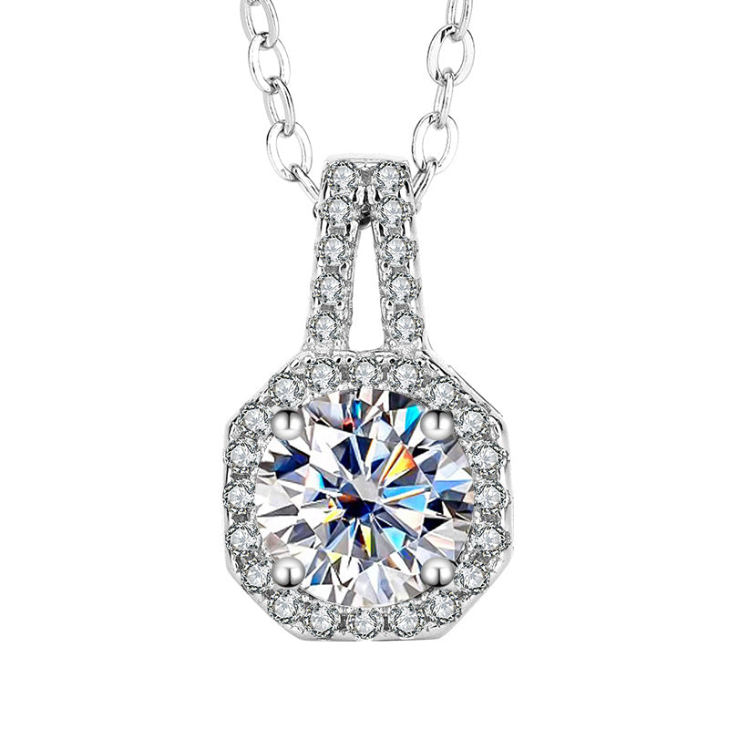 S925 Sterling Silver Female Ring Necklace Ear Stud