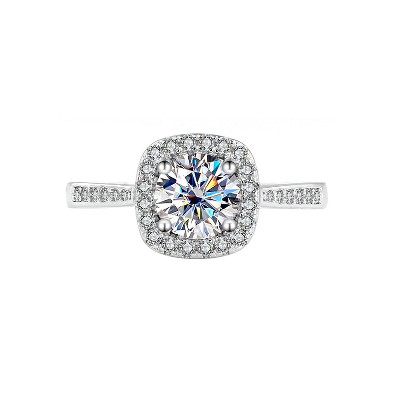S925 Sterling Silver Female Ring Necklace Ear Stud