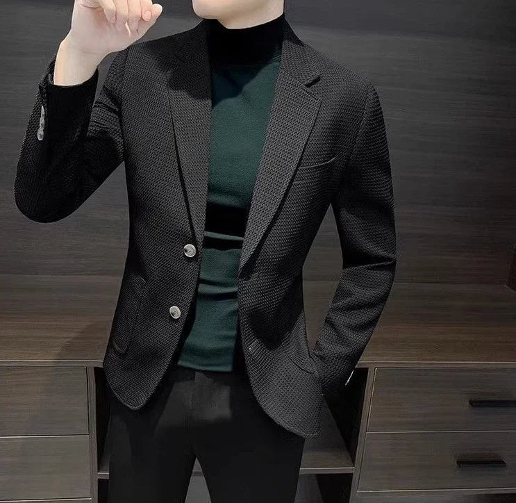 White Brown Jacket For Men Plaid Party Coats Man Suits And Blazers Summer Clothing Casual Menswear Premium Luxury Designer