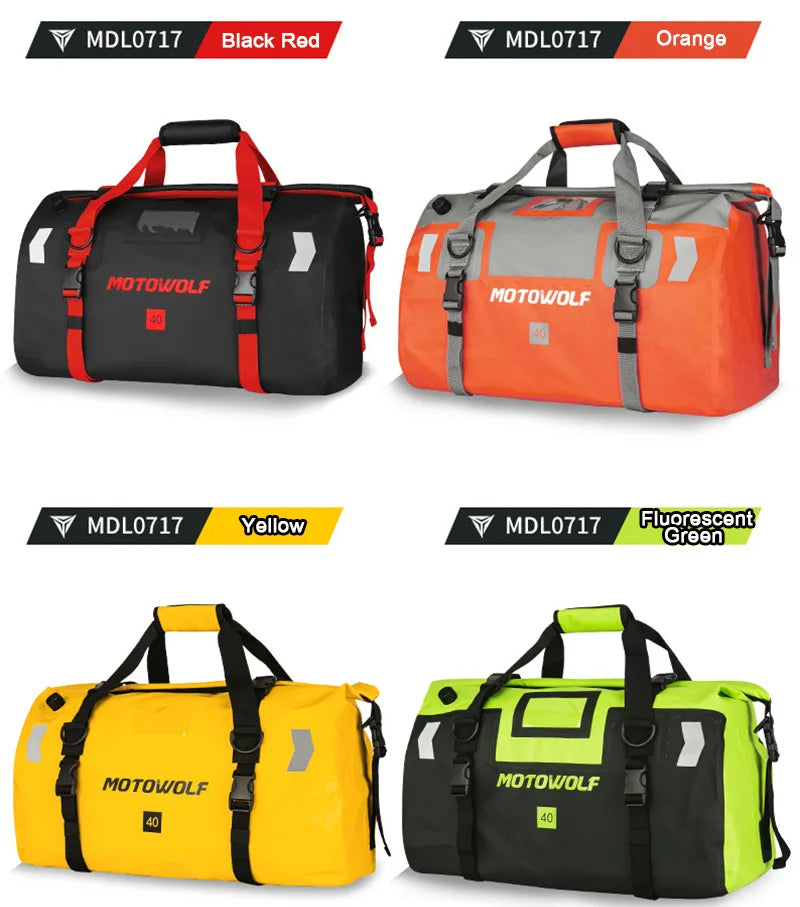 Waterproof Motorcycle Bag For K-TM 1290 BMW Yamaha 40/66L Large Capacity Outing Storage Package Moto Luggage Tailpack