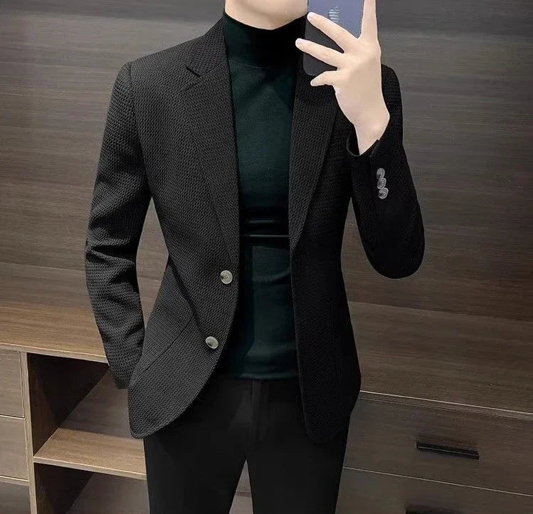 White Brown Jacket For Men Plaid Party Coats Man Suits And Blazers Summer Clothing Casual Menswear Premium Luxury Designer