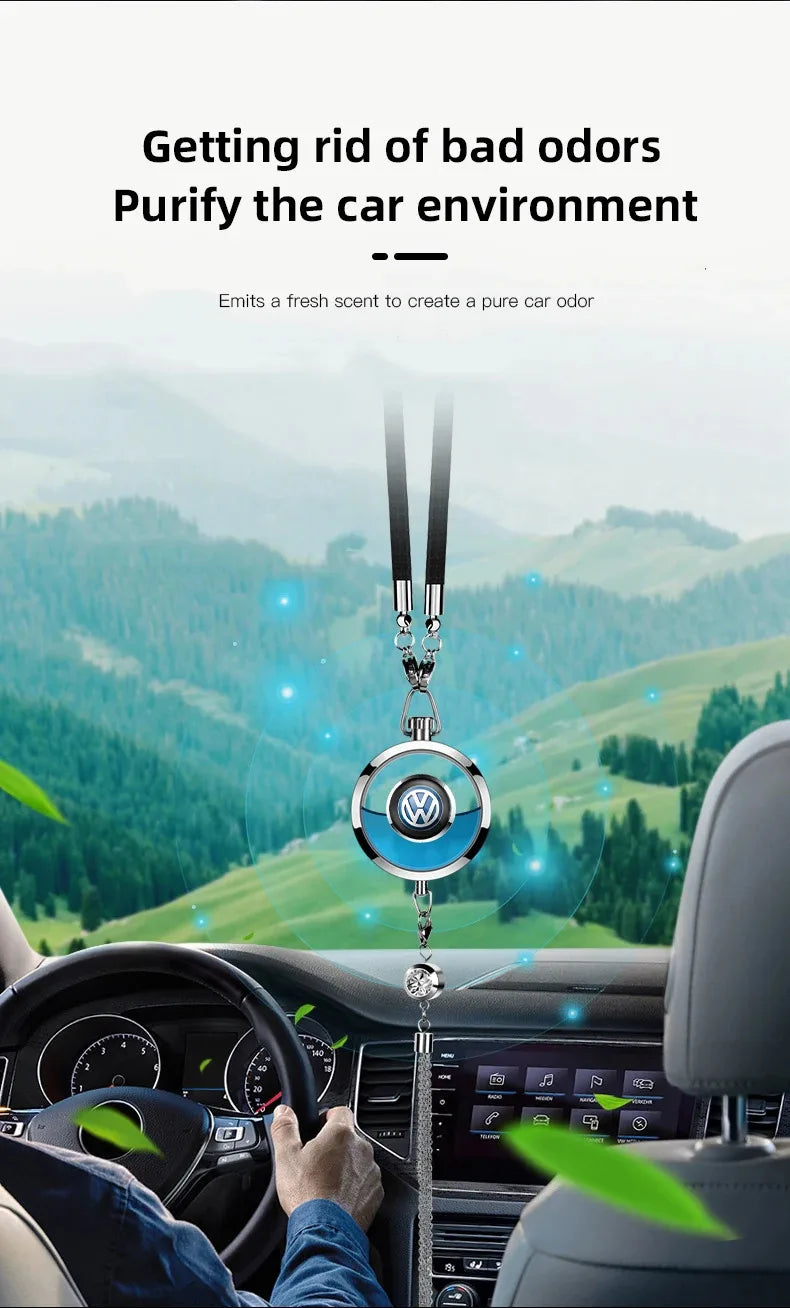 Car Air Freshener Hanging Pendant Rearview Mirror Fragrance Ornament For VW Polo Passat Touran Tiguan Golf Jetta GTI Transporter