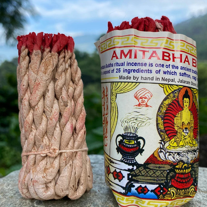 40Pcs Handmade Nepal Rope Aromatherapy Traditional White Sage Cedar Sandalwood Burning Rope Fragrance for Yoga Meditation