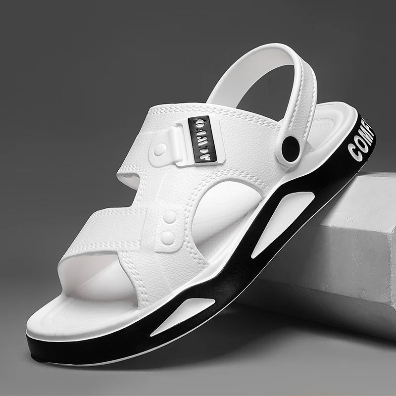 Men's Slippers Summer New Sandals EVA Light Adult Thick-soled Beach Shoes Non-slip Open-toe Sandals for Outdoor
