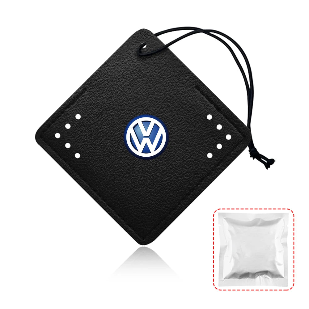 Car Air Freshener Rearview Mirror Pendant Aromatherapy Sachet For Volkswagen VW Polo GTI Bora Rline Jetta Golf 7 8 Tharu Tiguan