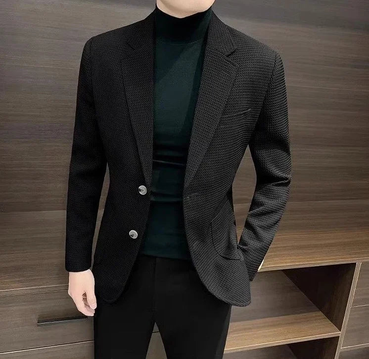 White Brown Jacket For Men Plaid Party Coats Man Suits And Blazers Summer Clothing Casual Menswear Premium Luxury Designer