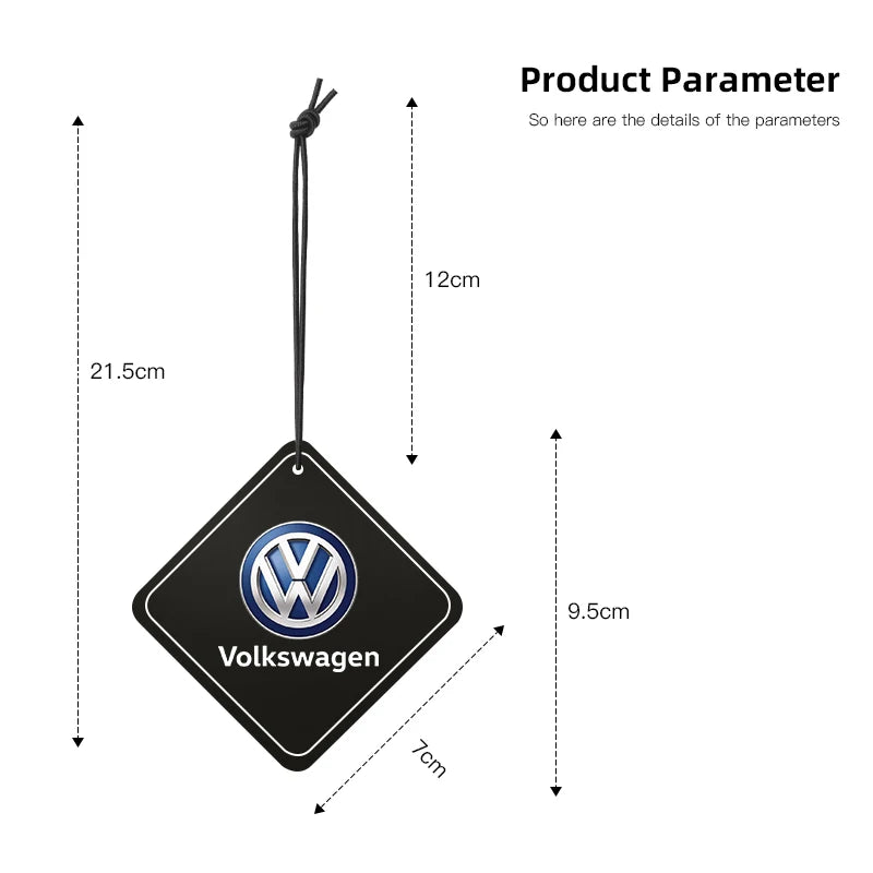 Cologne Fragrance Hyacinthoides Car Perfume Ornaments For VW GTI Polo Golf Passat Tiguan Arteon Touareg Taigo Caddy Jetta Beetle