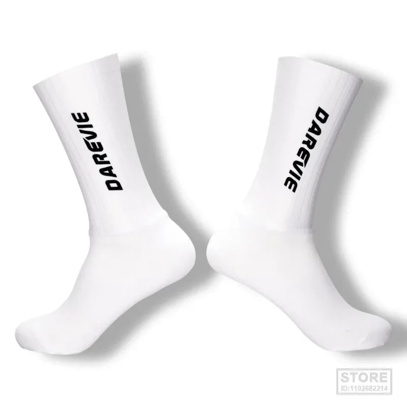 Pro DAREVIE Cycling Socks Aero Sock High Speed Sports For Men Anti-slip Breathable Athletic Moisture Control