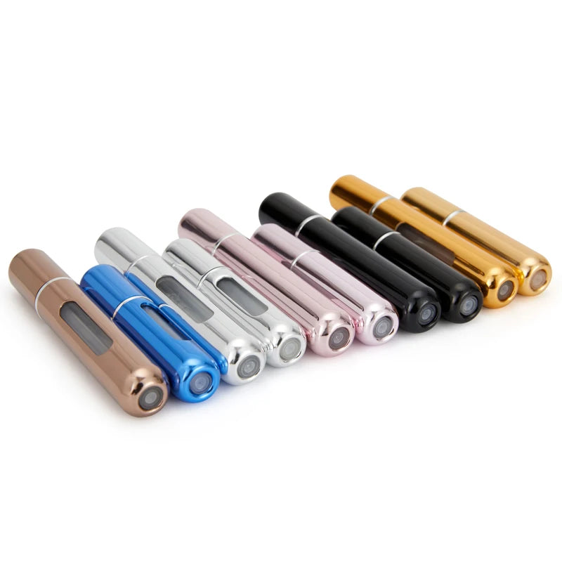 Perfume Bottle Set 8Ml 5Ml Refillable Bottle with Spray Pump Empty Cosmetic Containers Travel Atomizer Bottle Free Shipping
