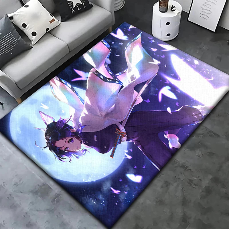 Anime Characters Carpet Living Room Home Decor Sofa Table Rug Anti Slip Chair Cushion Lounge Mat Picnic Camping Art