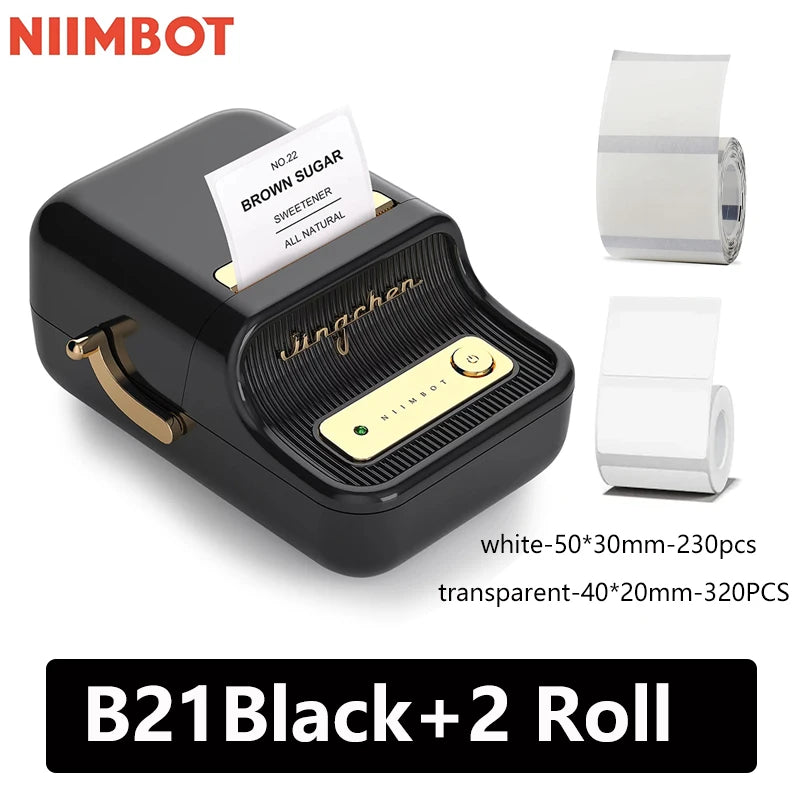 Niimbot B21 Mini Portable Thermal Label Printer Mini Adhesive Sticker Printers for Home Office For Mobile Phone NEW