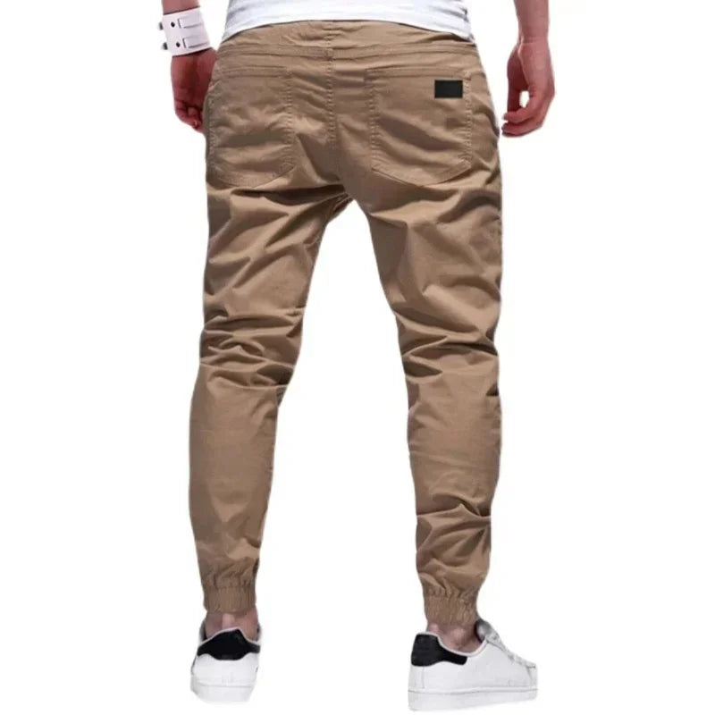 New Cargo Pants Men's Loose Straight sports Clothing Solid color sweatpants Large size Joggers Woven pants Casual Male Trousers