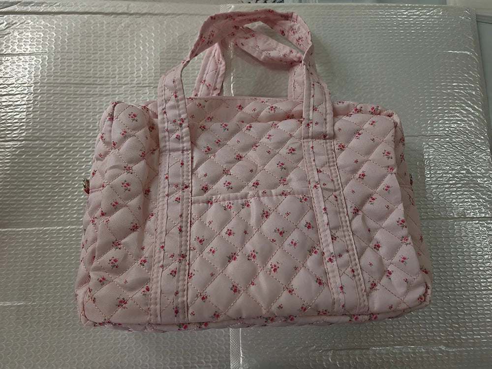 New Embroidered Mom Bag Storage Bag Large Capacity Mommy Travel Bag Fashion Multi-functional Handbag Lightweight Diagonal