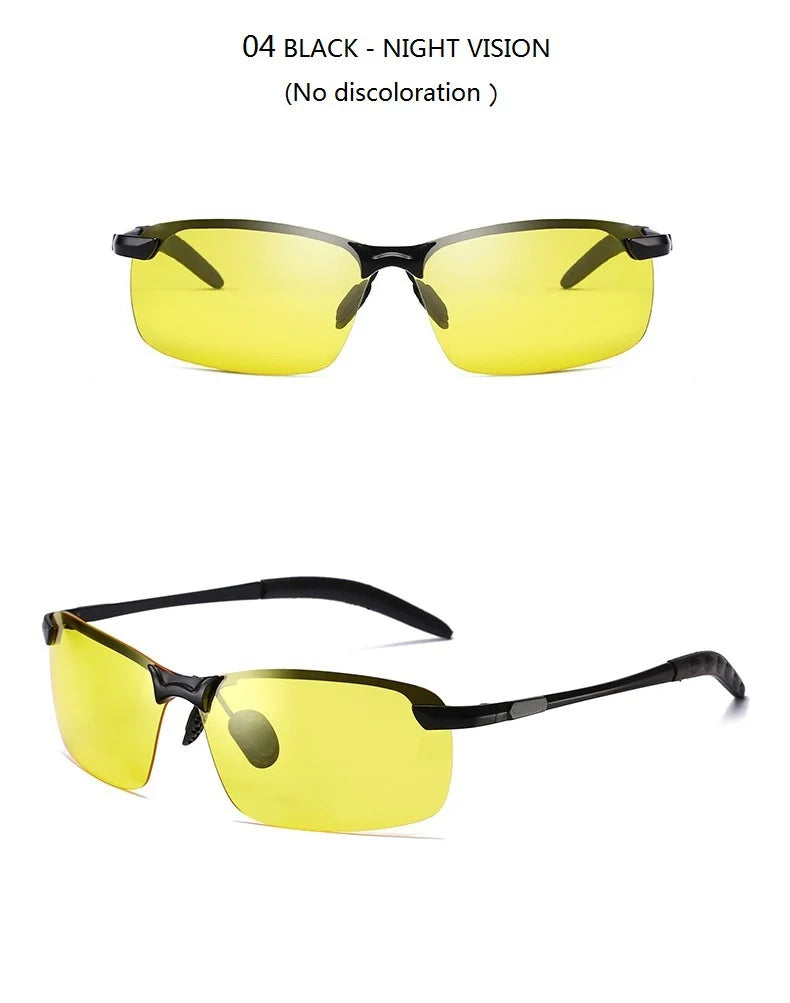 Photochromic Sunglasses Men Polarized Driving Chameleon Glasses Male Change Color Sun Glasses Day Night Vision Driver's Eyewear